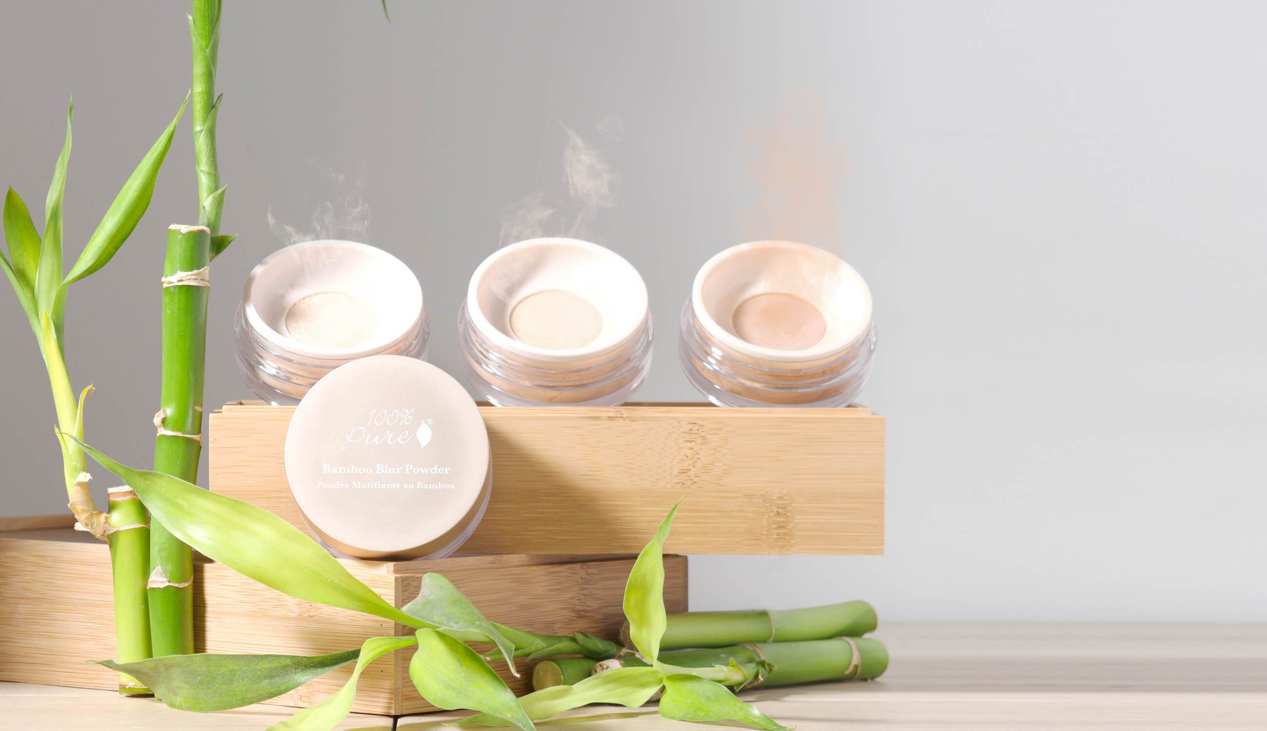 Naturkosmetik Fixing Puder vier Töne