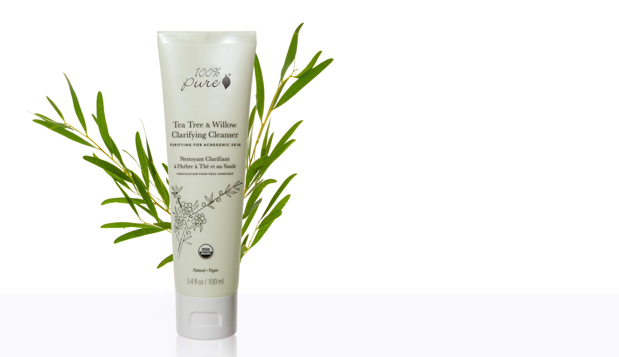 100% Pure Welche Gesichtsreinigung Tea Tree & Willow Clarifying Cleanser