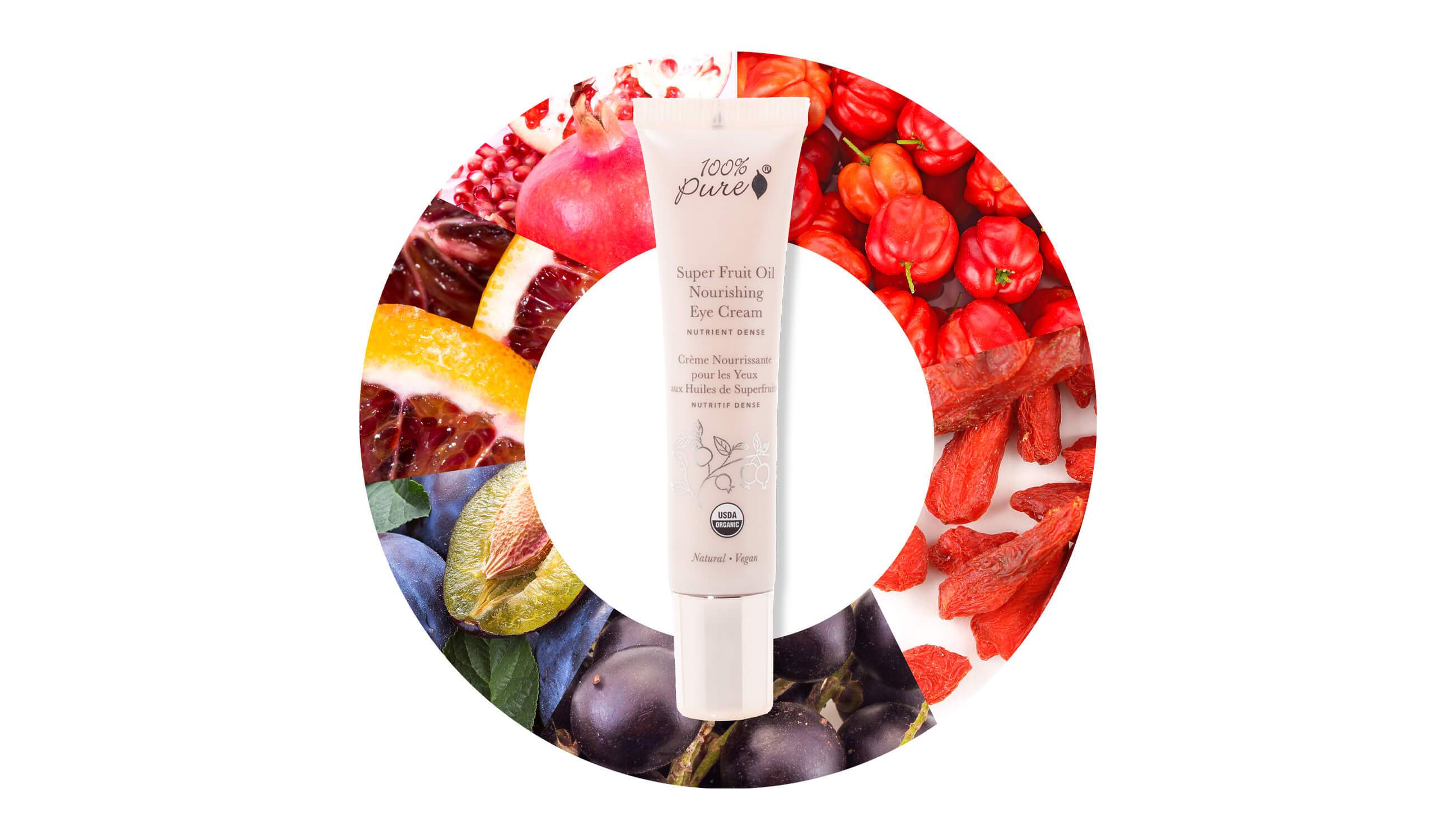 100% Pure Hautpflege Vitamine Fruit Oil Nourishing Eye Cream