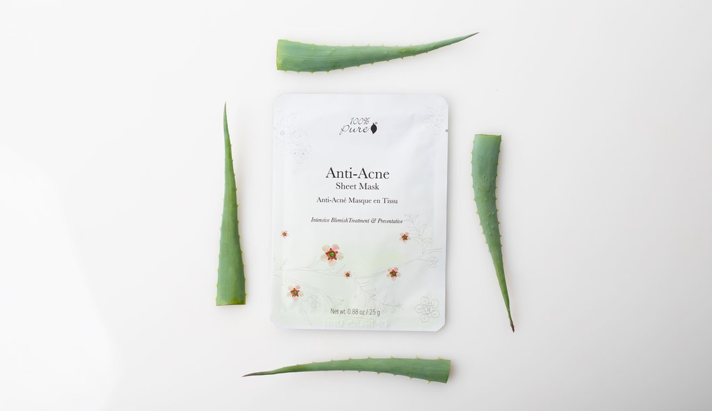 100% Pure Naturkosmetik gegen Pickel Anti Acne Mask