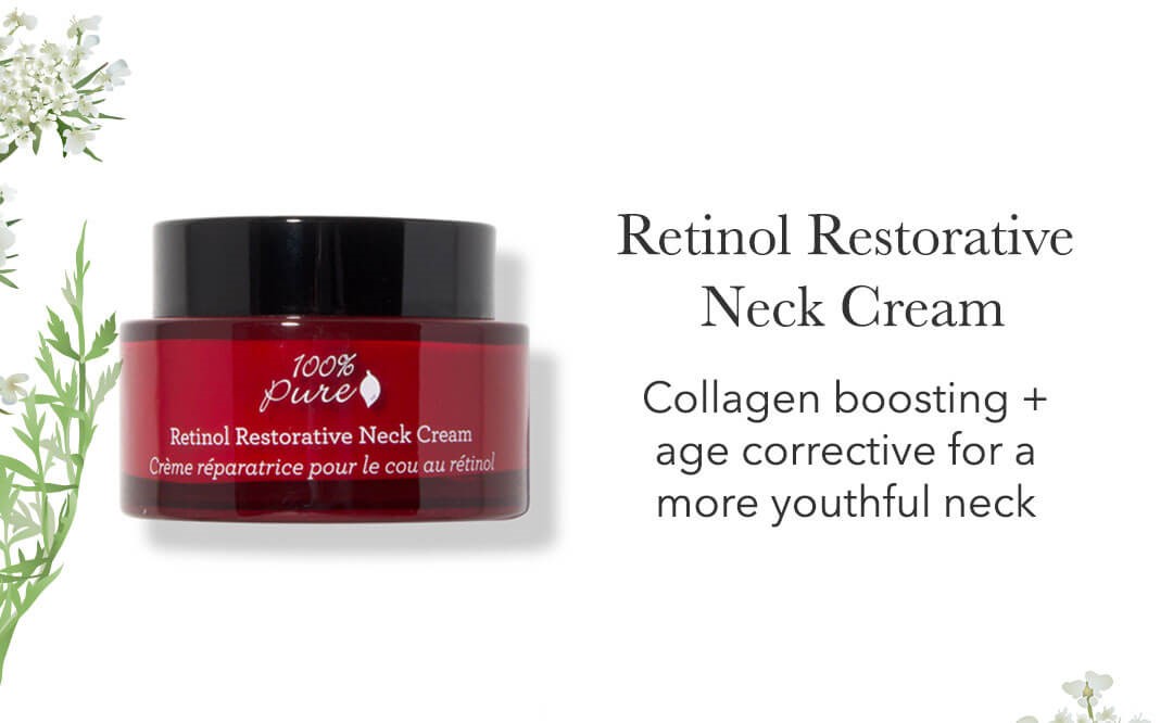 100% Pure Retinol Anti Aging Produkte / Restorative Neck Cream