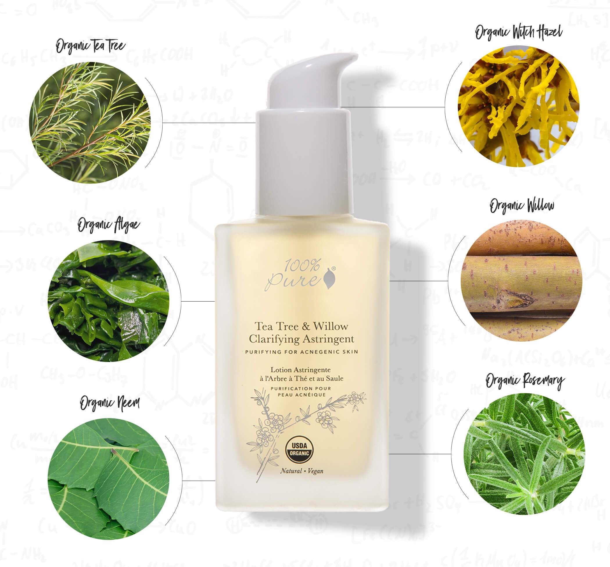 Tea Tree & Willow Clarifying Astringent gegen vergrößerte Poren und ölige Haut